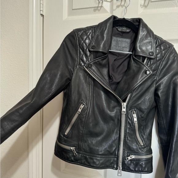 All Saints Leather Jacket - Picture 3 of 6